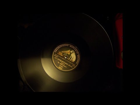 rare! Alfred Kastner (harp solo) - La Cinquantaine (Marie) (gramophone monarch09251) (1909)