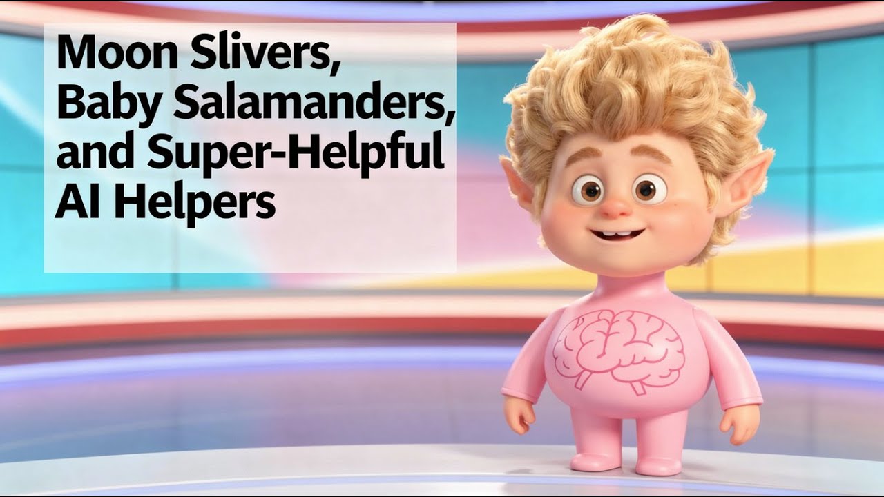 Moon Slivers, Baby Salamanders, and Super-Helpful AI Helpers