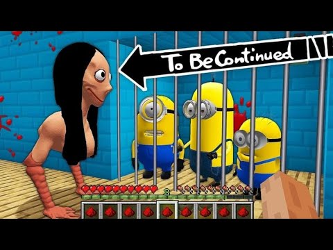 HOW MINIONS ESCAPED FROM MOMO's cage in MINECRAFT!! gameplay movie trap❤️