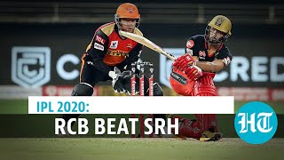 IPL 2020: Royal Challengers Bangalore beat Sunrisers Hyderabad by 10 runs