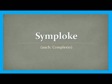 Stilmittel: Symploke