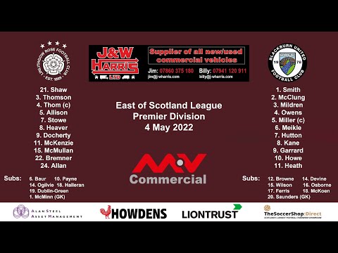 Linlithgow Rose vs Blackburn United – 4 May 2022