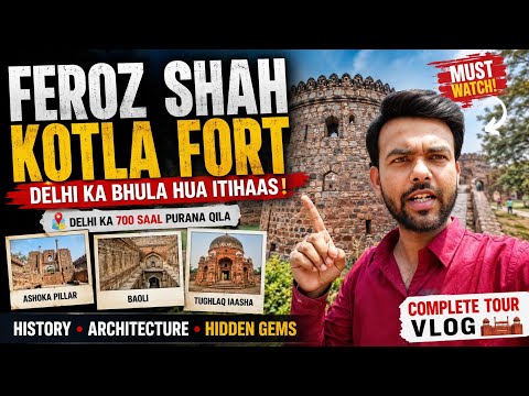 Feroz Shah Kotla Fort Delhi | 700 Saal Purana Qila 😱 Hidden Secrets & History Explained
