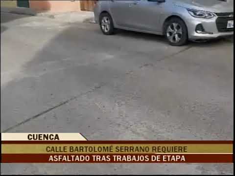 Calle Bartolomé Serrano requiere asfaltado tras trabajos de ETAPA