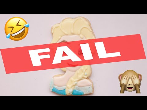 Elsa Inspired Sugar Cookie *FAIL*
