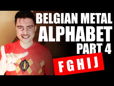 Belgian Metal Alphabet - Part 4 FGHIJ