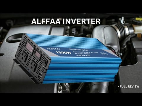 1500W Pure Sine Wave Power Inverter and 50W Foldable Solar Panel Kit with 30A LCD Charge Controller, Dual USB Output, Off-Grid Power System for RV, Camping, and Home Backup (24VDC-220VAC) video review thumbnail
