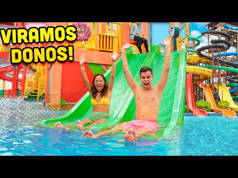 VIRAMOS DONOS DE UM PARQUE AQUÁTICO GIGANTE! - MUITO INCRÍVEL!