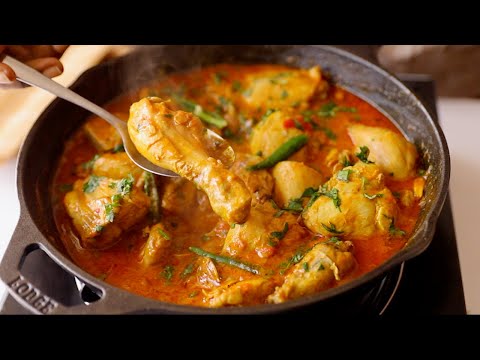 Make Chicken curry in minutes with this easy recipe! Melt in your mouth chicken!