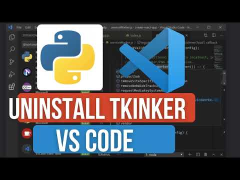 How To Uninstall Tkinter In Vs Code Remove Tkinter Module Fix Python Import Errors