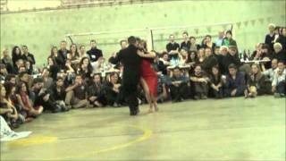 ANALIA CENTURION Y GABRIEL MISSE BAILANDO LA MILONGA "MOZO GUAPO"  EN LA MILONGA DEL MORAN