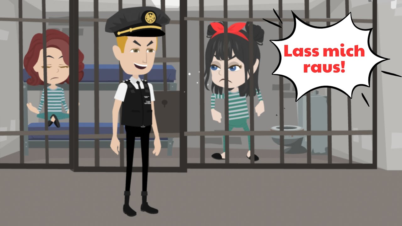 Schockierend! Emma ist im Gefängnis – Teil 1 #deutschlernen #deutschspaß
