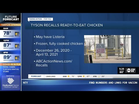 Tyson Foods recalls 8.5 million pounds of frozen...