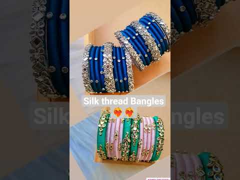Customization available😘😘😘😘#beautifulbanglesdesigns #jewellery #silkthreadaccessories
