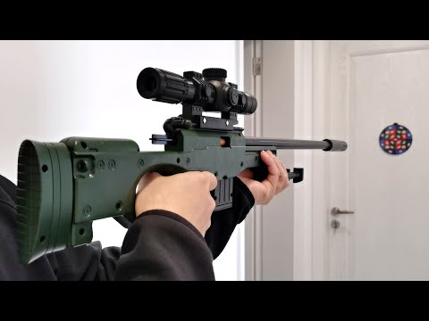 AWM Shell Ejecting Soft Bullet Sniper Toy Gun Unboxing 2022 -  Realistic AWM Bolt Action Gun
