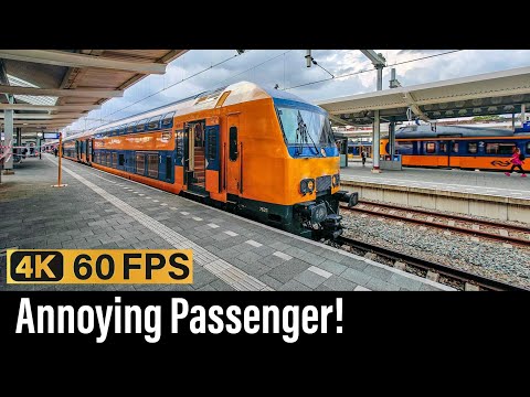 Trein Cabinerit / Vervelende reiziger! / Amsterdam - Weesp - Groningen / DDZ IC / Juli 2024