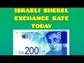 Israeli Shekel Exchange Rate Today | Israel Currency News