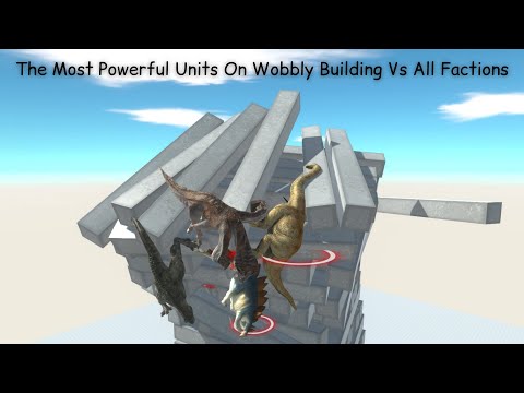 The Most Powerful Units On Wobbly Building Vs All Factions ARBS |Animal Revolt Battle Simulator