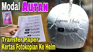 Download lagu Transfer Writing on Helmet Using Autan and Photocopy Paper mp3 Download lagu Transfer Writing on Helmet Using Autan and Photocopy Paper mp3