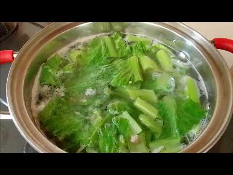 Cách nấu canh cải bẹ  xanh thịt bằm Hanly Tivi