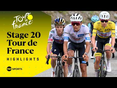 DRAMATIC CLIMB OF ALPE D'HUEZ 😮 | Men's Tour de France Stage 20 Race Highlights | TNT Sports Cycling