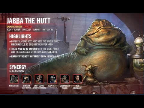 Galactic Legends JABBA THE HUTT-  100% Unlocked and Ultimate Game play. World First!