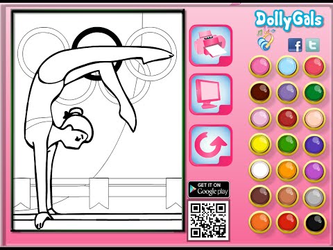 Gymnastics Coloring Pages Free Printable