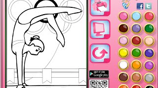 Gymnastics Coloring Pages For Kids - Gymnastics Coloring Pages