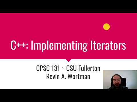 C++: Implementing Iterators