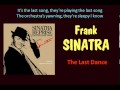 The Last Dance Frank Sinatra   Lyrics