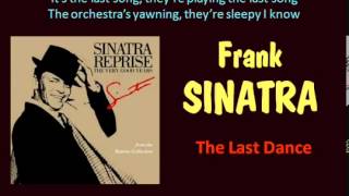 The Last Dance Frank Sinatra   Lyrics