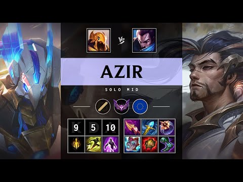 Azir Mid vs Yasuo - EUW Master Patch 25.21