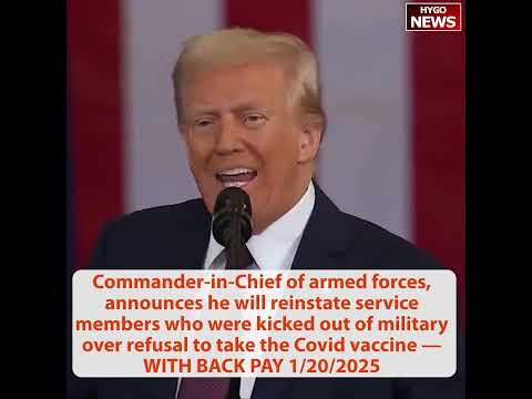 TRUMP: pursue Destiny into the stars (Musk smiling), reinstate armed forces BACK PAY