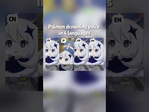 Paimon drowning voice in 4 languages#genshin #genshinimpact #genshinimpactedit #paimon #genshindub