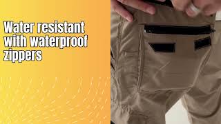 PROJECT 7 Lightweight Quick Drying with Anti Pick-Pocket 11 Pocket Design for Maximum Carrying