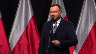 Mocne przemówienie Prezydenta Andrzeja Dudy - odłonięcie pomnika prof. Lecha Kaczyńskiego