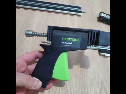 Mafell DD40 guide rail and Festool FS Rapid clamp.