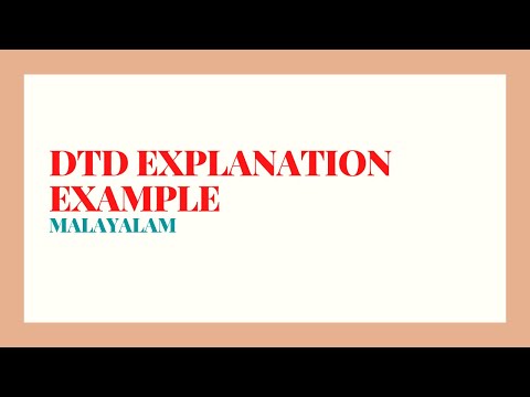 XML DTD(part3|MODULE5|MALAYALAM)