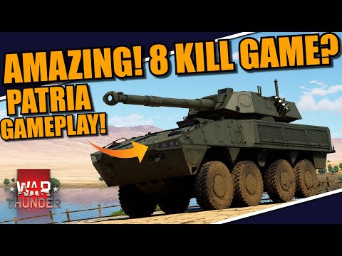 War Thunder - ALMOST got a NUKE in one of the FIRST MATCHES in the PATRIA CT-CV 105! AMAZING tank!