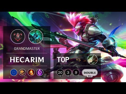 Hecarim Top vs Riven - EUW Grandmaster Patch 9.7