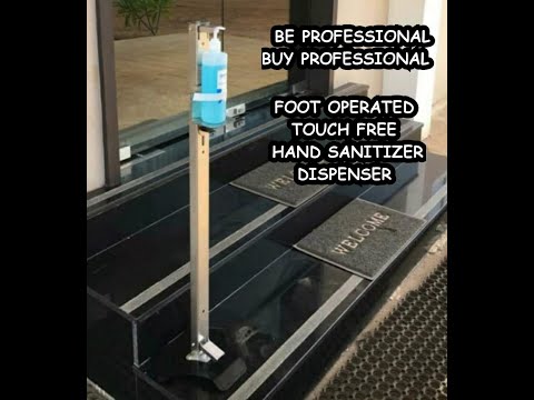 Foot Touch Sanitizer Dispenser Stand