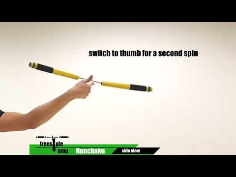 nunchaku freestyle tutorials 〉〉 finger 2 thumb roll