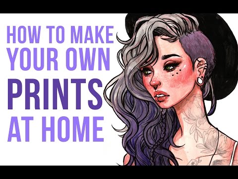 How to Print Your Own Art Prints at Home Video