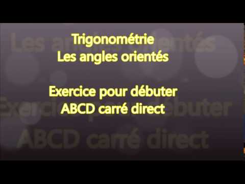 Trigonométrie 1S - Les angles orientés - Exercice pour débuter  - 1-