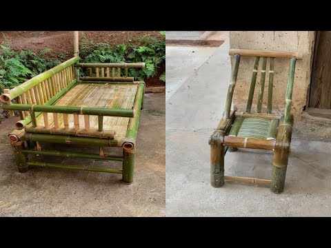 Creative ideas bamboo craft make , Bamboo Chair, Bed, Baby Cart, Cabinet