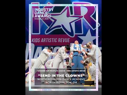 “Send in the Clowns” from @nrda.dance is up for People’s Choice at the 2026 @industrydanceawards! 🌟