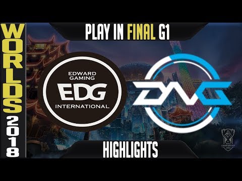 EDG vs DFM Highlights Game 1 | Worlds 2018 Play in Final | Edward Gaming vs Detonation FocusMe G1