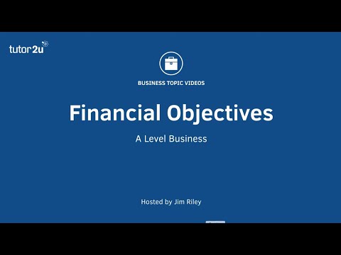 <h1 class=title>Financial Objectives of a Business</h1>