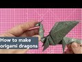 How to make an origami dragon