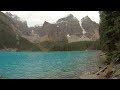 Lakeside Walk At Moraine Lake Banff Alberta Canada 4K Actual Sound